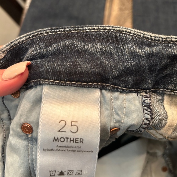 MOTHER the high waisted looker ankle fray - Picture 2 of 6